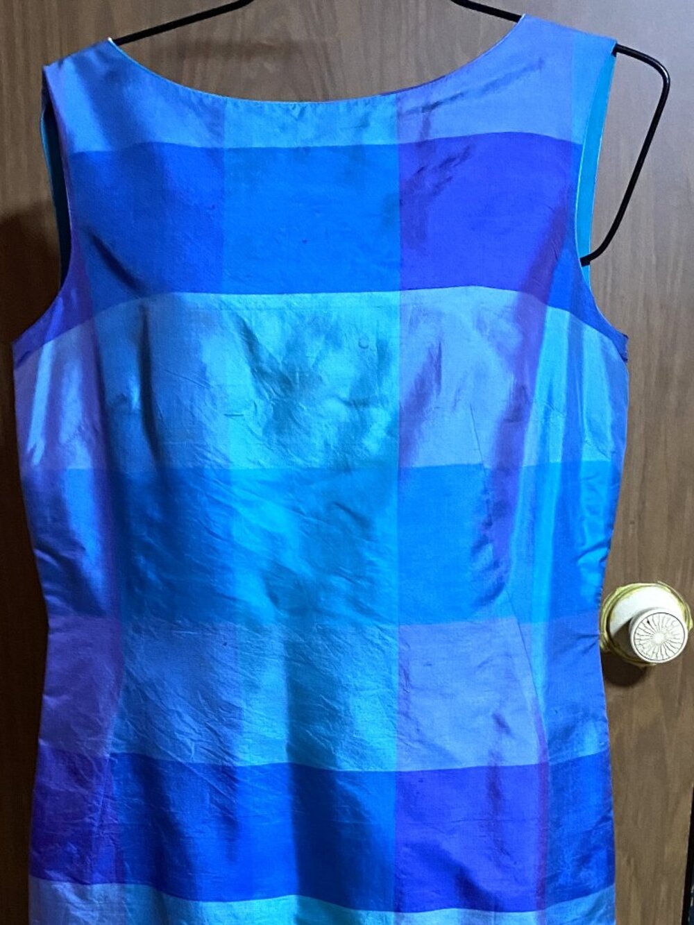 Vintage Shades of Blue TRIBUTE (BritishHong Kong) Sleeveless Dress-14